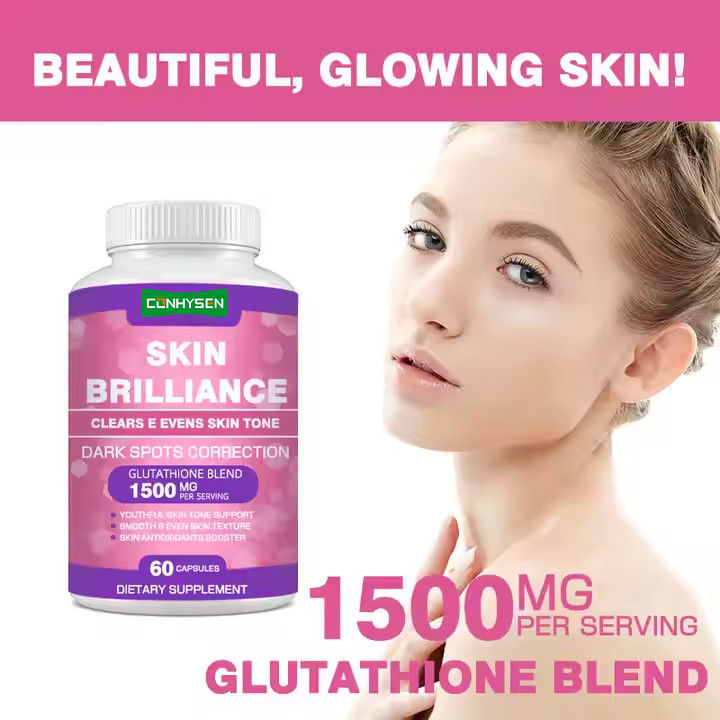Капсулы Skin Brilliance для отбеливания Поддержка темных пятен Уход за кожей Добавка 60 капсул