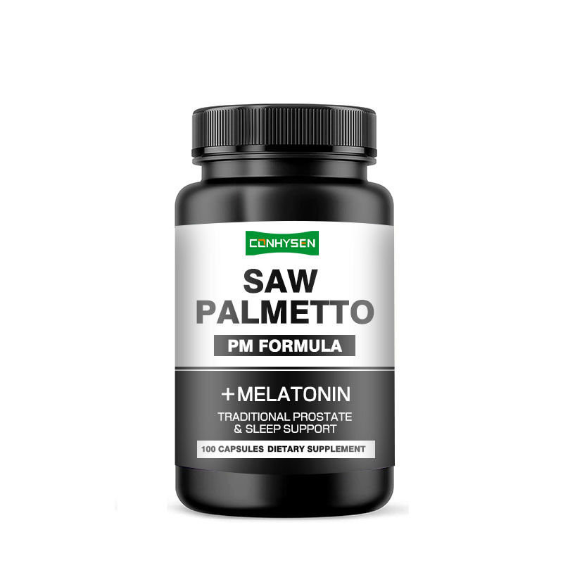 PM Формула для традиционной поддержки сна простаты Saw Palmetto капсулы с мелатонином