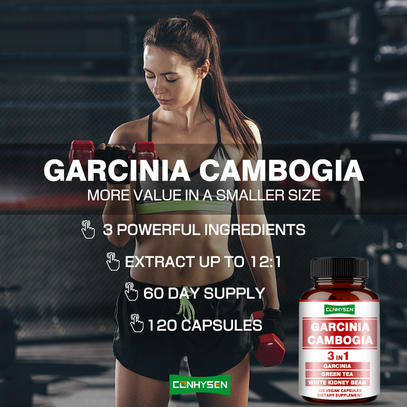 Высококачественные капсулы Garcinia Cambogia - комплекс для похудения 3-в-1, поддерживающий баланс организма