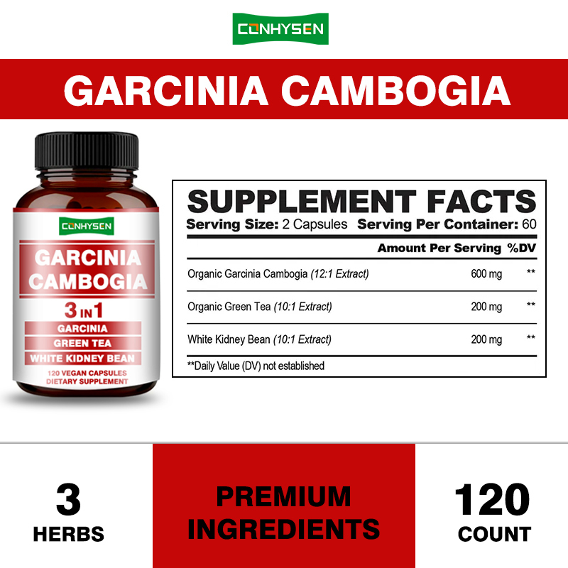 Высококачественные капсулы Garcinia Cambogia - комплекс для похудения 3-в-1, поддерживающий баланс организма