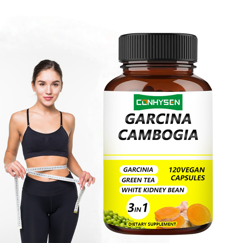 Заводская поставка капсул Garcinia Cambogia 3-в-1 премиум-ингредиенты увеличивают выработку энергии