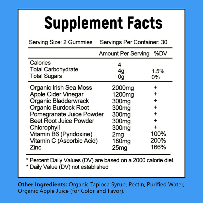 Поставщик 10-в-1 Формула Морской Мох Гумы Премиум Заказ Повысить гладкую кожу