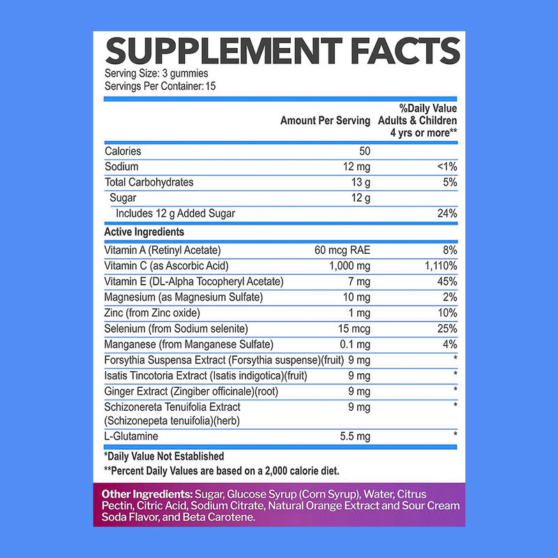 Витамин С Gummies Фабрика настройки Поддержка здоровой кожи красоты Продукт