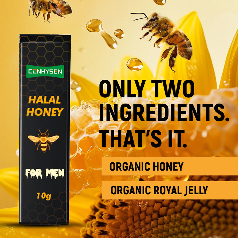 100% Pure Halal Honey for Men OEM/ODM Custom Boost Natural Energy & Vitality