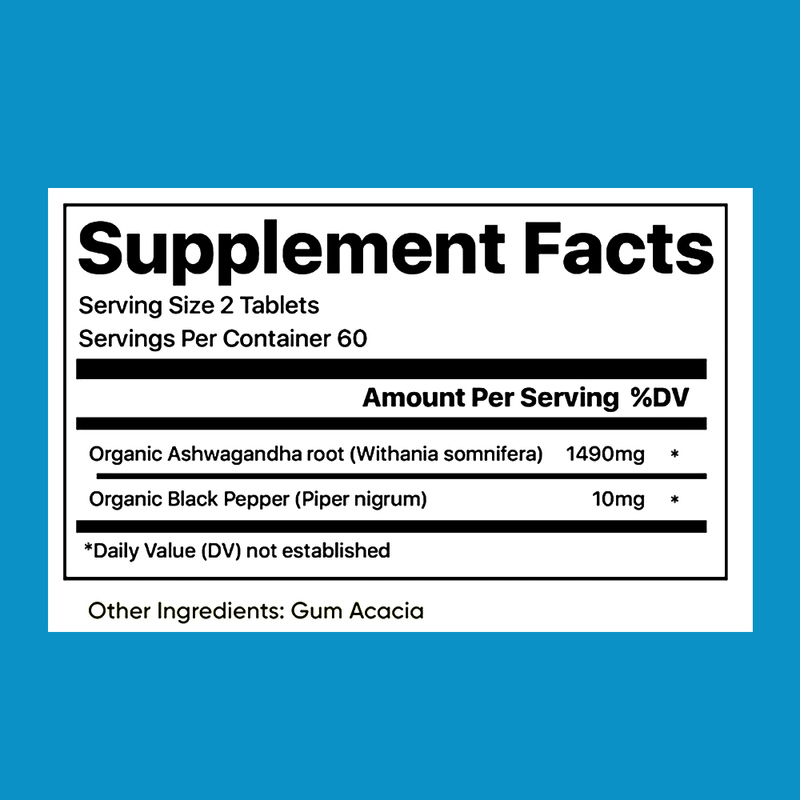Улучшенная формула поглощения с органической ашвагандой и черным перцем