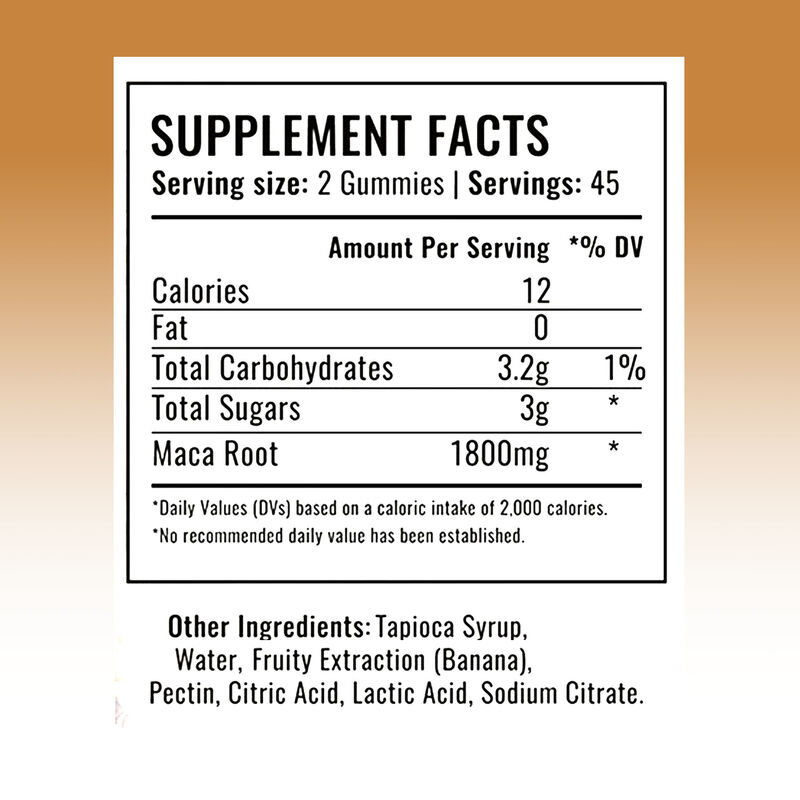 Жевательные конфеты с макой для частной марки, высокое качество, для повышения энергии у мужчин, добавка, 1800 мг экстракта маки для женщин и мужчин