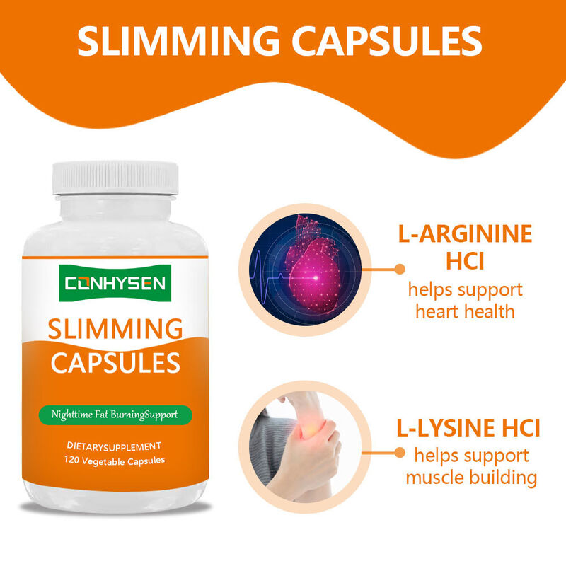 Заводская цена травяные добавки капсулы для похудения для поддержки уровня энергии с L-лизина гидрохлоридом капсулы для похудения