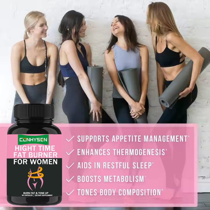 OEM/ODM Private Label Night Time Fat Burner White Kidney Bean Extract Boost Metabolism Woman Support Muscle Recovery Capsules (Ночное масло для сжигания жира) Белый экстракт из бобов для почек