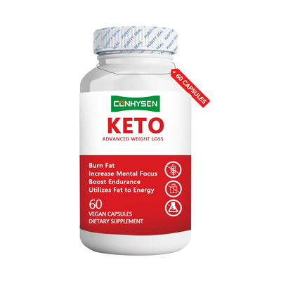 Производитель добавок KETO Capsules Улучшенное снижение веса Повышение умственной концентрации Веганские капсулы