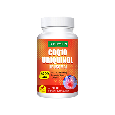Мягкие капсулы COQ10 Ubiquinol 1000 мг для поддержки сердечной функции, OEM/ODM, индивидуальный заказ