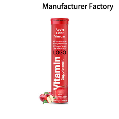 Заводская оптовая продажа шипучих таблеток яблочного уксуса для контроля веса