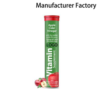 Оптовая продажа с завода Шипучие таблетки яблочного уксуса для похудения с витаминами